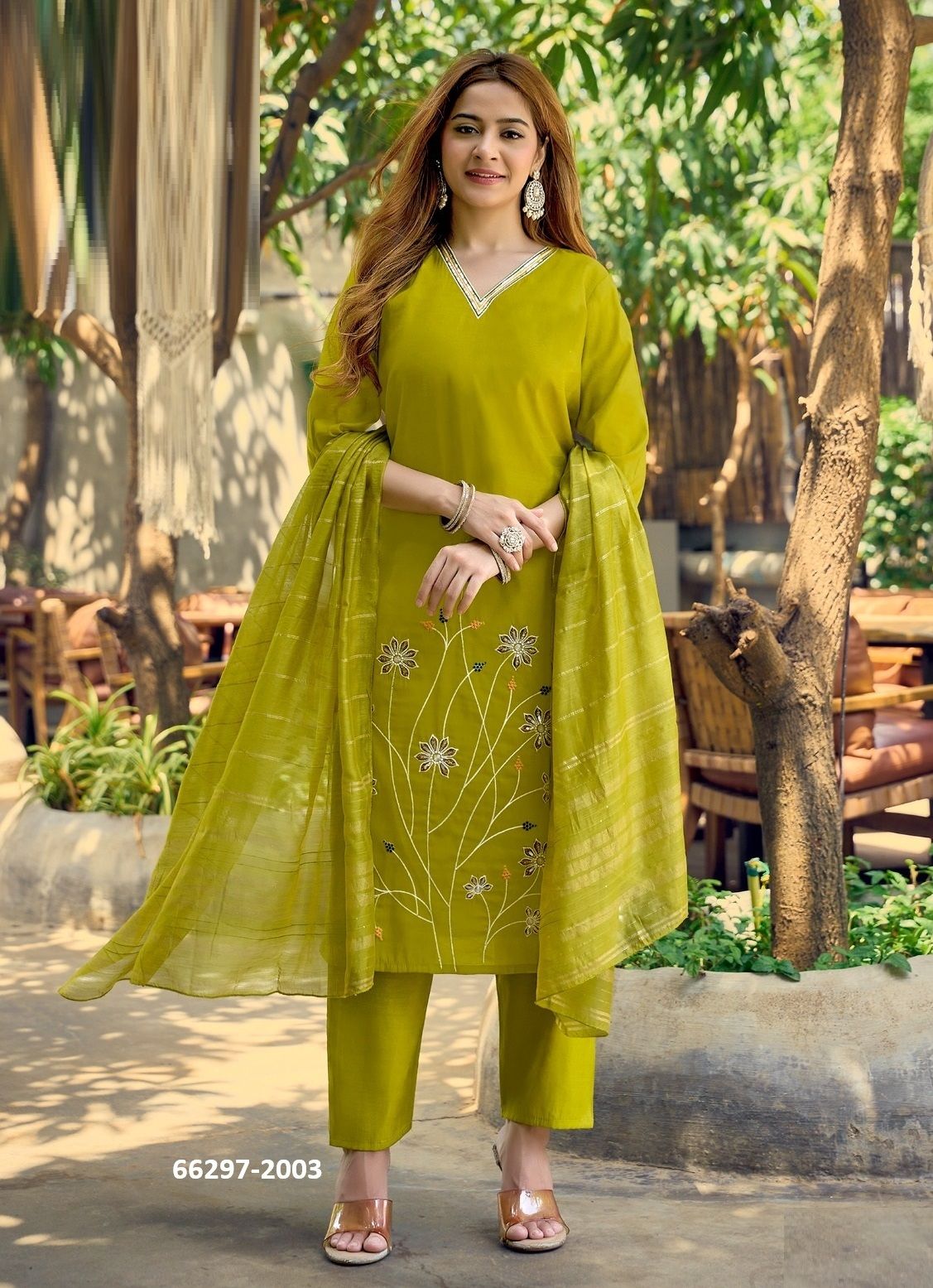 RAAHI 2 - Catalog # 66297 (Set of 8 Readymade Salwar Suits)