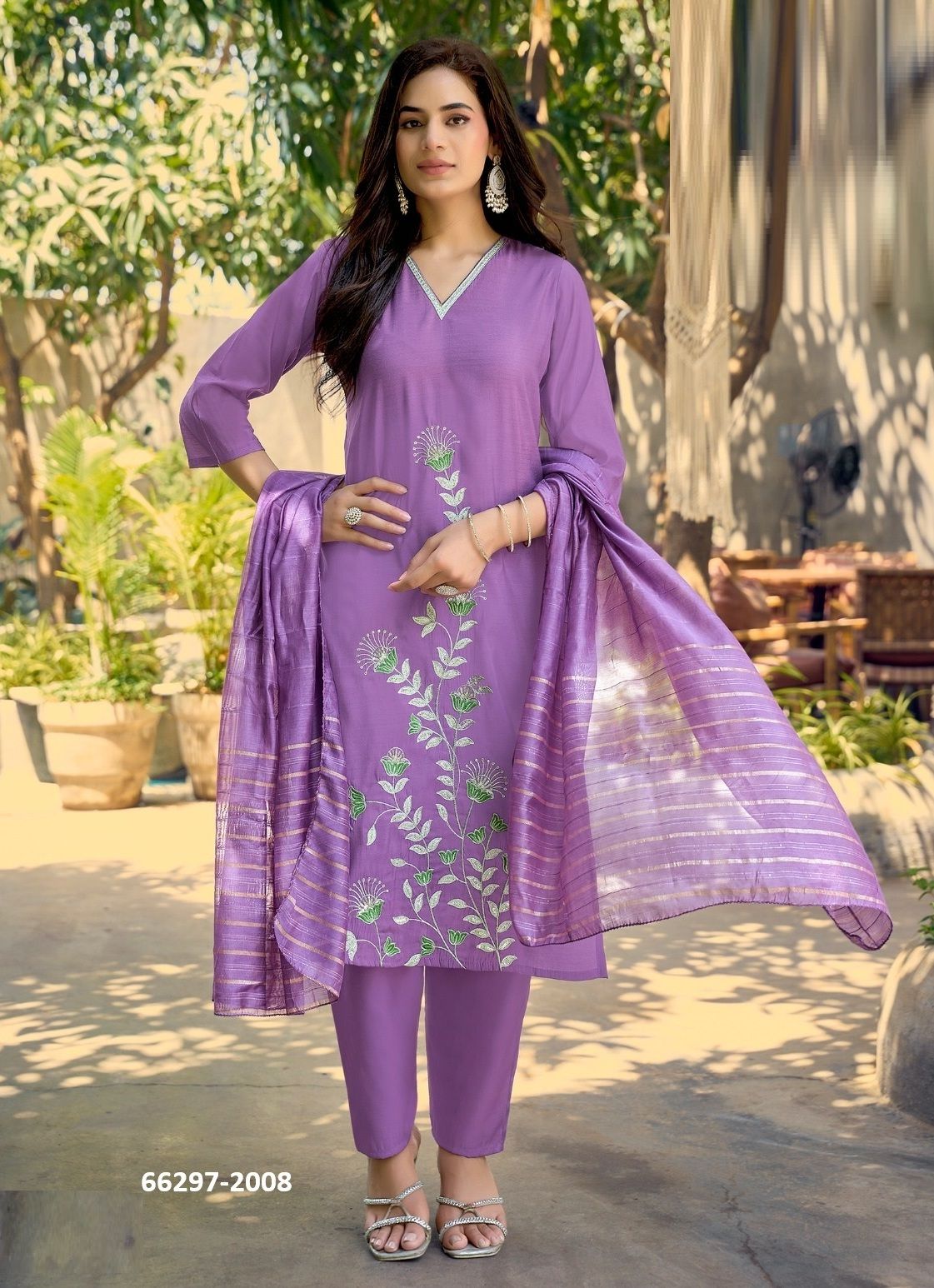 RAAHI 2 - Catalog # 66297 (Set of 8 Readymade Salwar Suits)