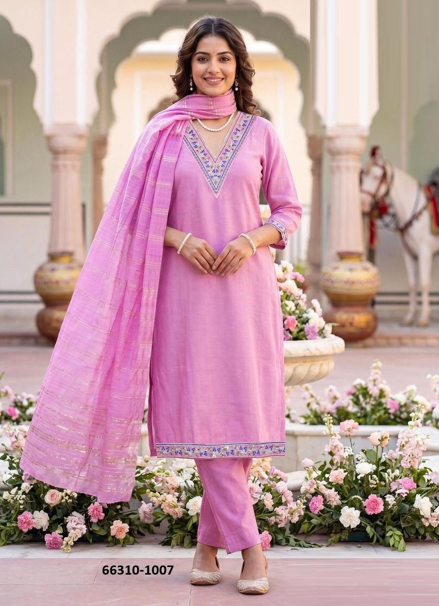 MORPANKH - Catalog # 66310 (Set of 8 Readymade Salwar Suits)