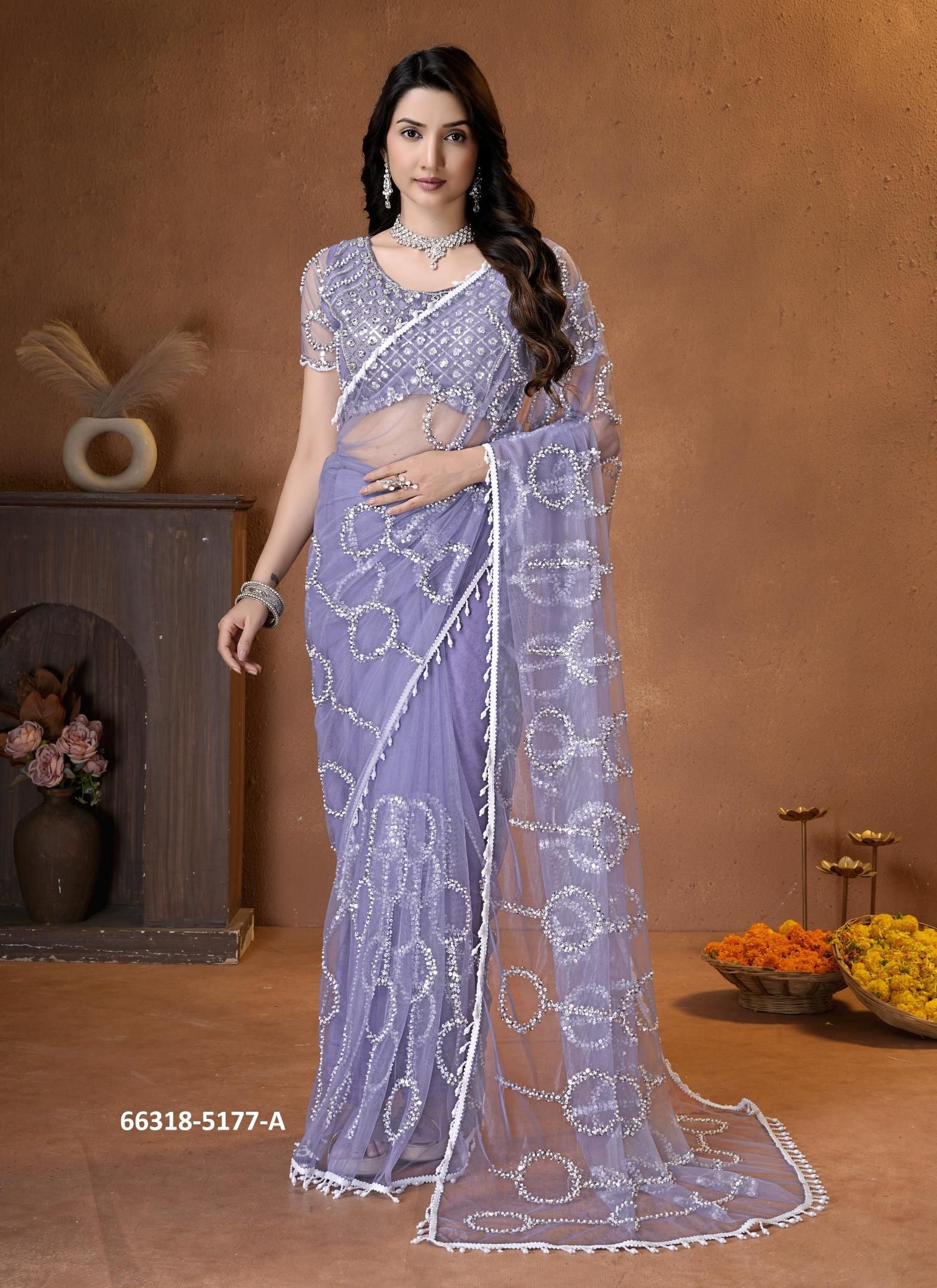 SERIES 5177 - Catalog # 66318 (Set of 5 Sarees) SERIES 5177 - Catalog # 66318 (Set of 5 Sarees)