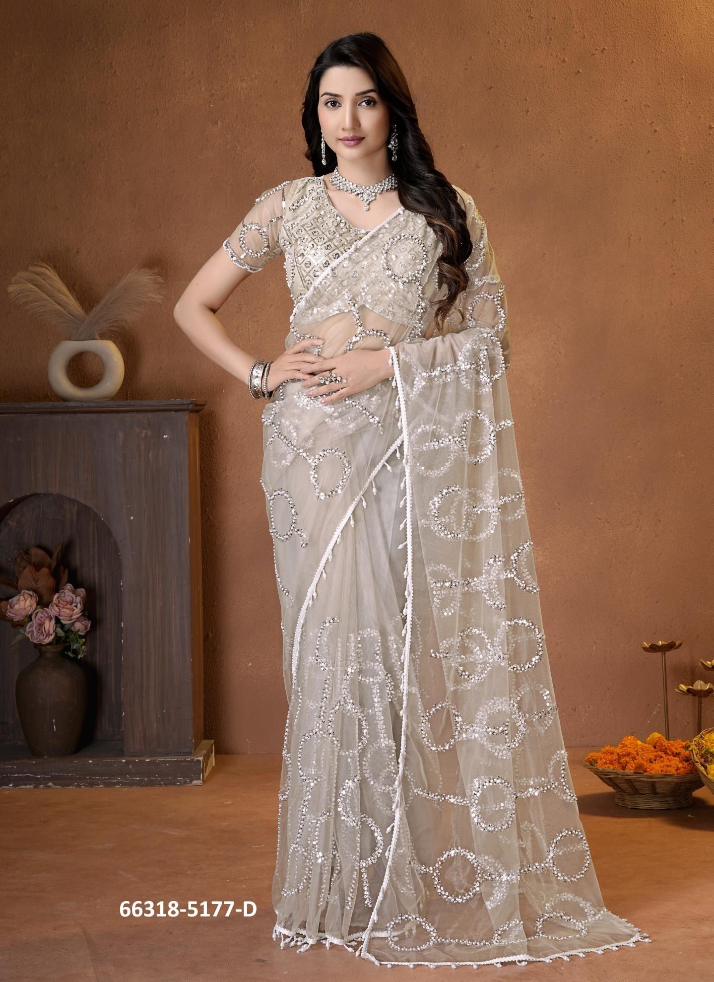 SERIES 5177 - Catalog # 66318 (Set of 5 Sarees) SERIES 5177 - Catalog # 66318 (Set of 5 Sarees)