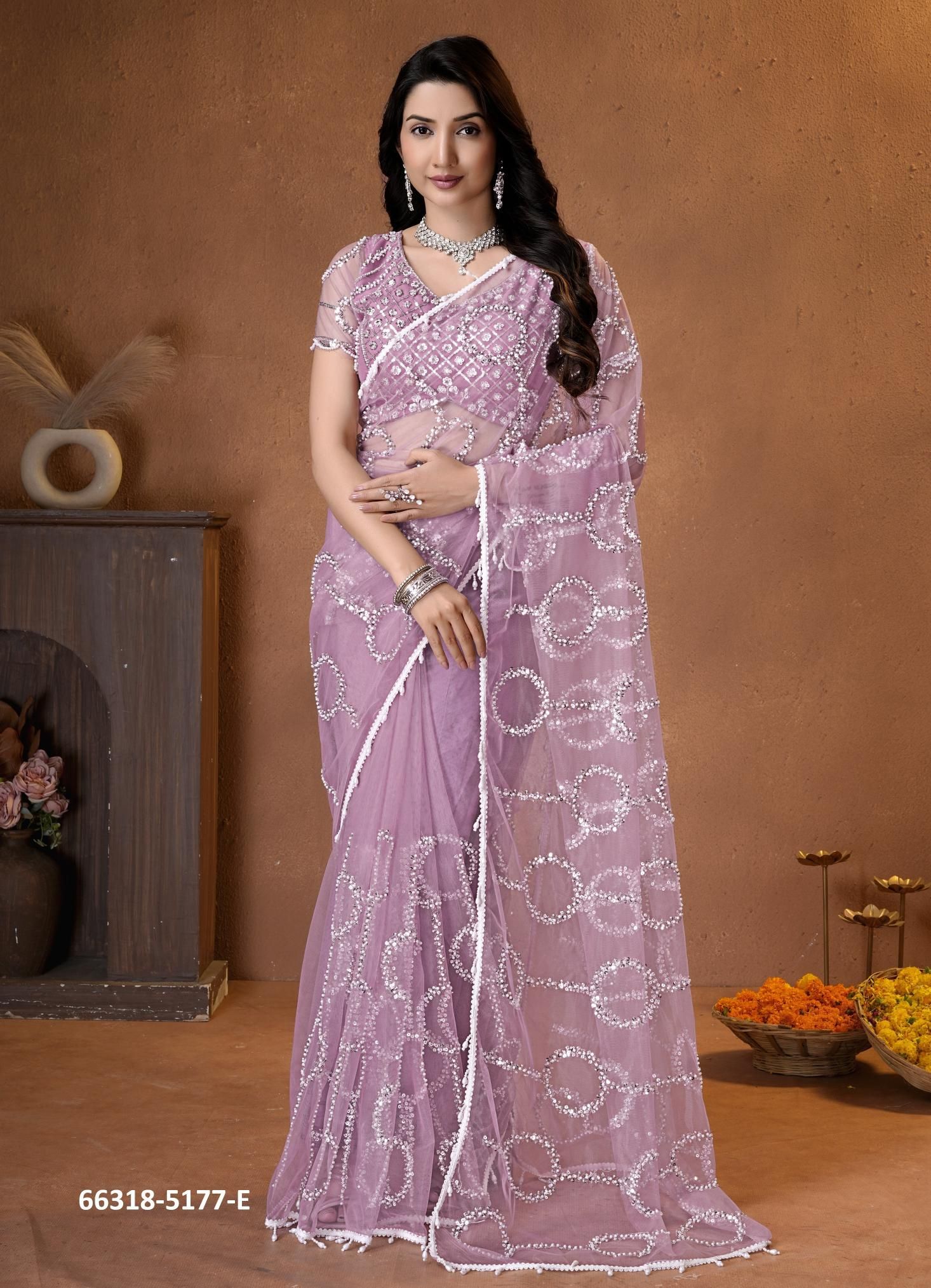 SERIES 5177 - Catalog # 66318 (Set of 5 Sarees) SERIES 5177 - Catalog # 66318 (Set of 5 Sarees)