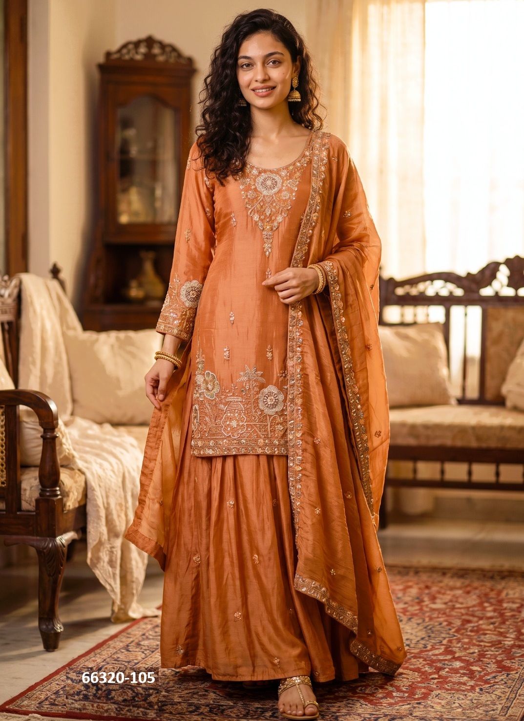 LUXURIA - Catalog # 66320 (Set of 9 Readymade Salwar Suits)