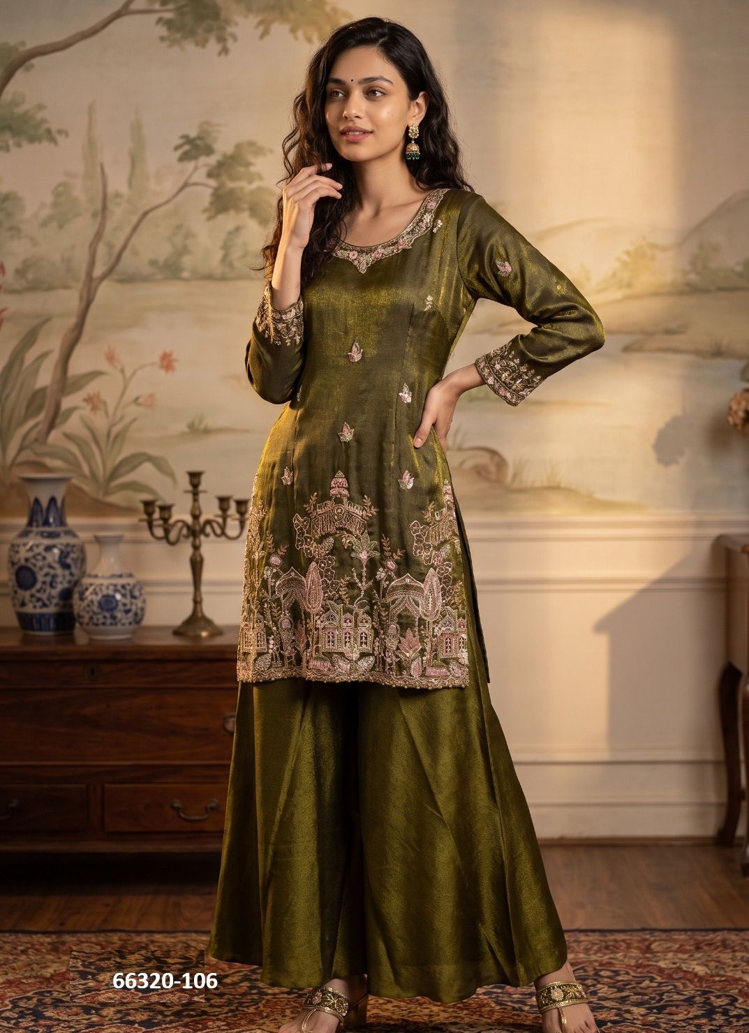 LUXURIA - Catalog # 66320 (Set of 9 Readymade Salwar Suits)