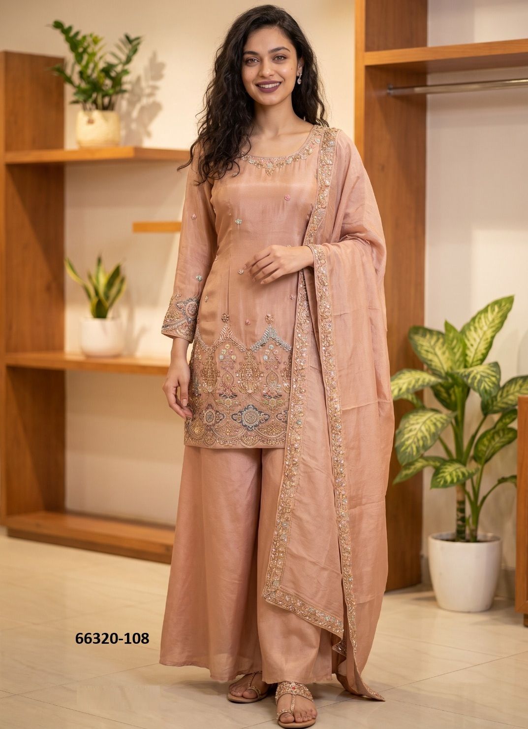 LUXURIA - Catalog # 66320 (Set of 9 Readymade Salwar Suits)