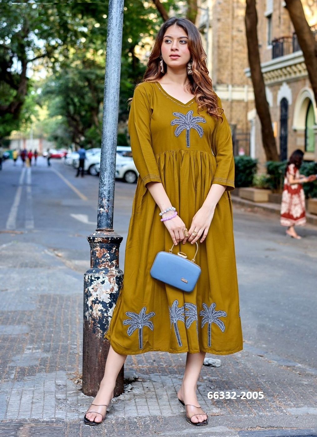 YAMINI - Catalog # 66332 (Set of 6 Readymade Women's Kurtis / Tops)