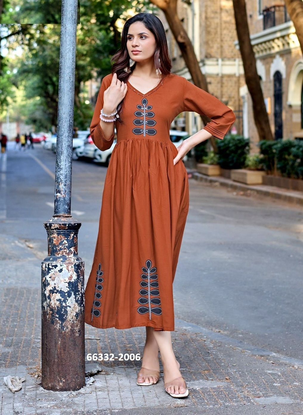 YAMINI - Catalog # 66332 (Set of 6 Readymade Women's Kurtis / Tops)