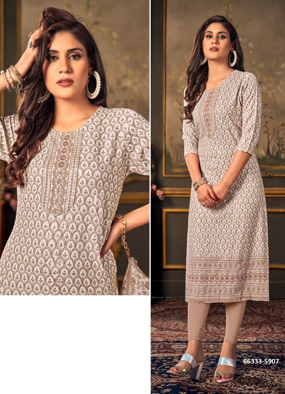 CHIKANI - Catalog # 66333 (Set of 4 SIZE-SETS [Readymade Women's Kurtis / Tops])