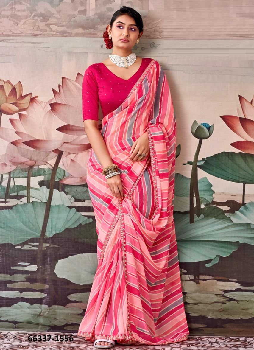 RAJMAHAL - Catalog # 66337 (Set of 20 Sarees)