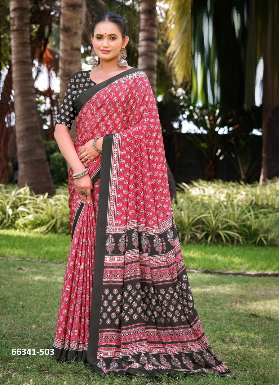 AMBIKA 5 - Catalog # 66341 (Set of 8 Sarees)