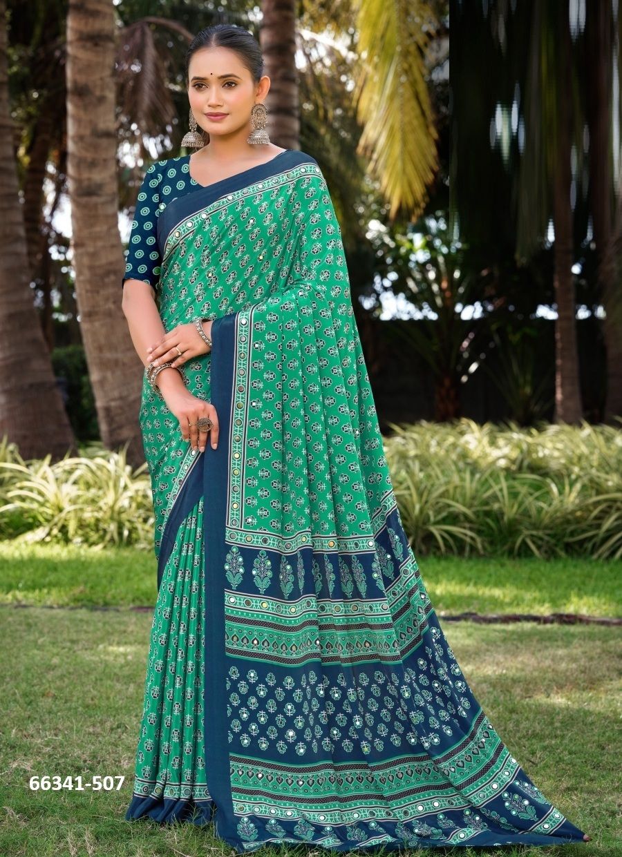AMBIKA 5 - Catalog # 66341 (Set of 8 Sarees)