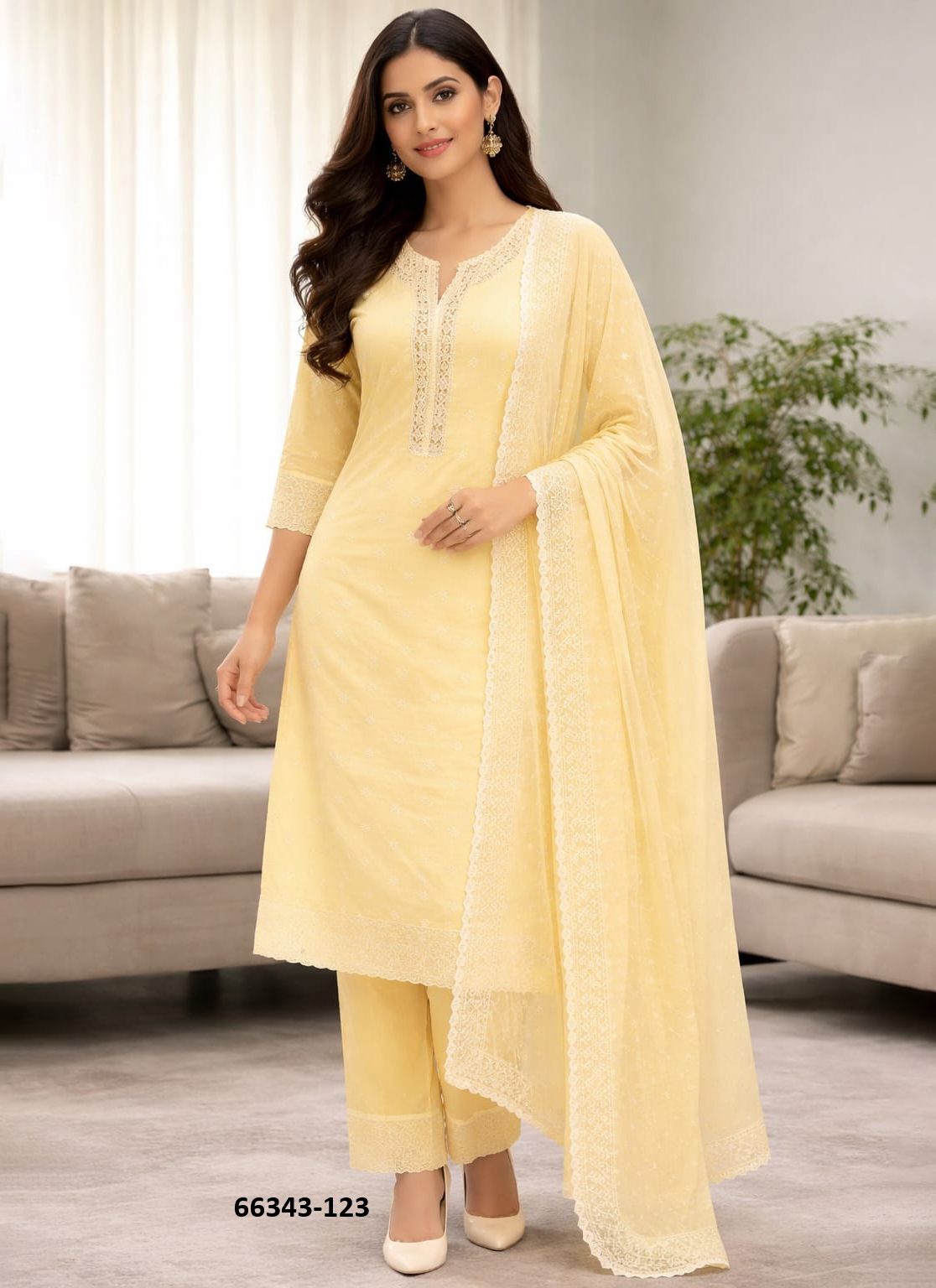 KAMYA - Catalog # 66343 (Set of 3 SIZE-SETS [Readymade Salwar Suits])