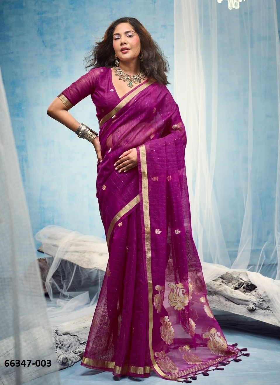 SEERAT - Catalog # 66347 (Set of 6 Sarees)