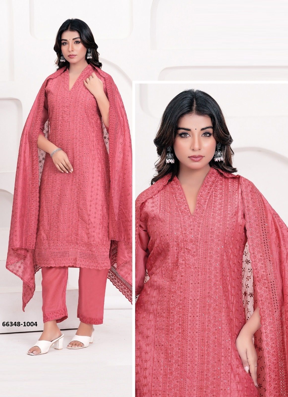 TANIYA - Catalog # 66348 (Set of 7 SIZE-SETS [Readymade Salwar Suits])