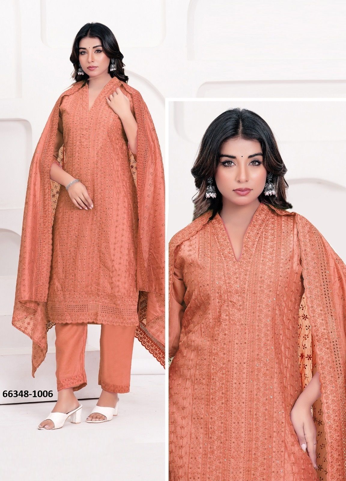 TANIYA - Catalog # 66348 (Set of 7 SIZE-SETS [Readymade Salwar Suits])
