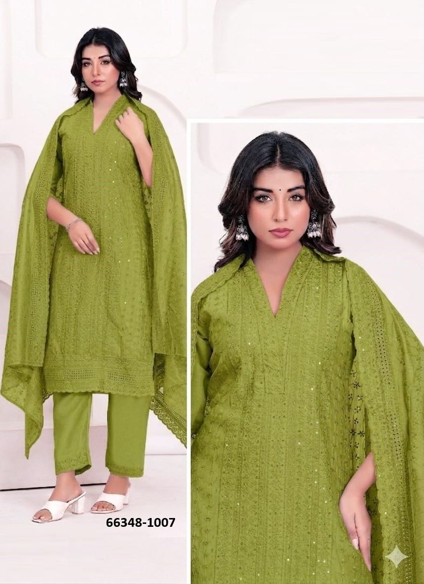 TANIYA - Catalog # 66348 (Set of 7 SIZE-SETS [Readymade Salwar Suits])