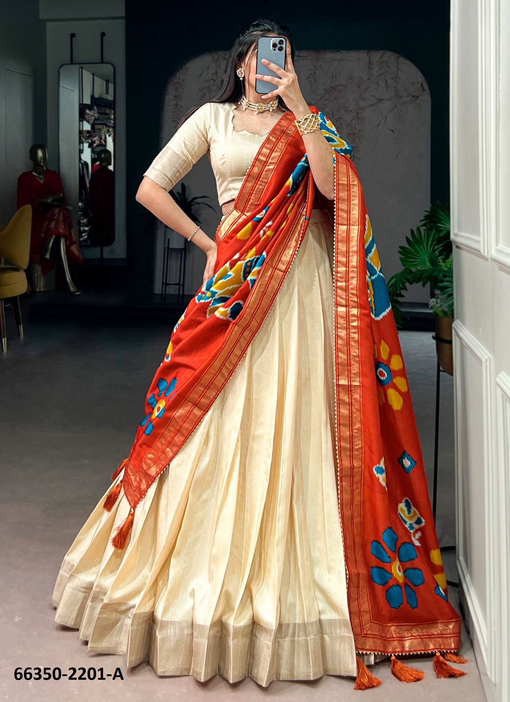 SERIES 2201 - Catalog # 66350 (Set of 8 Semi-Stitched Lehengas) SERIES 2201 - Catalog # 66350 (Set of 8 Semi-Stitched Lehengas)
