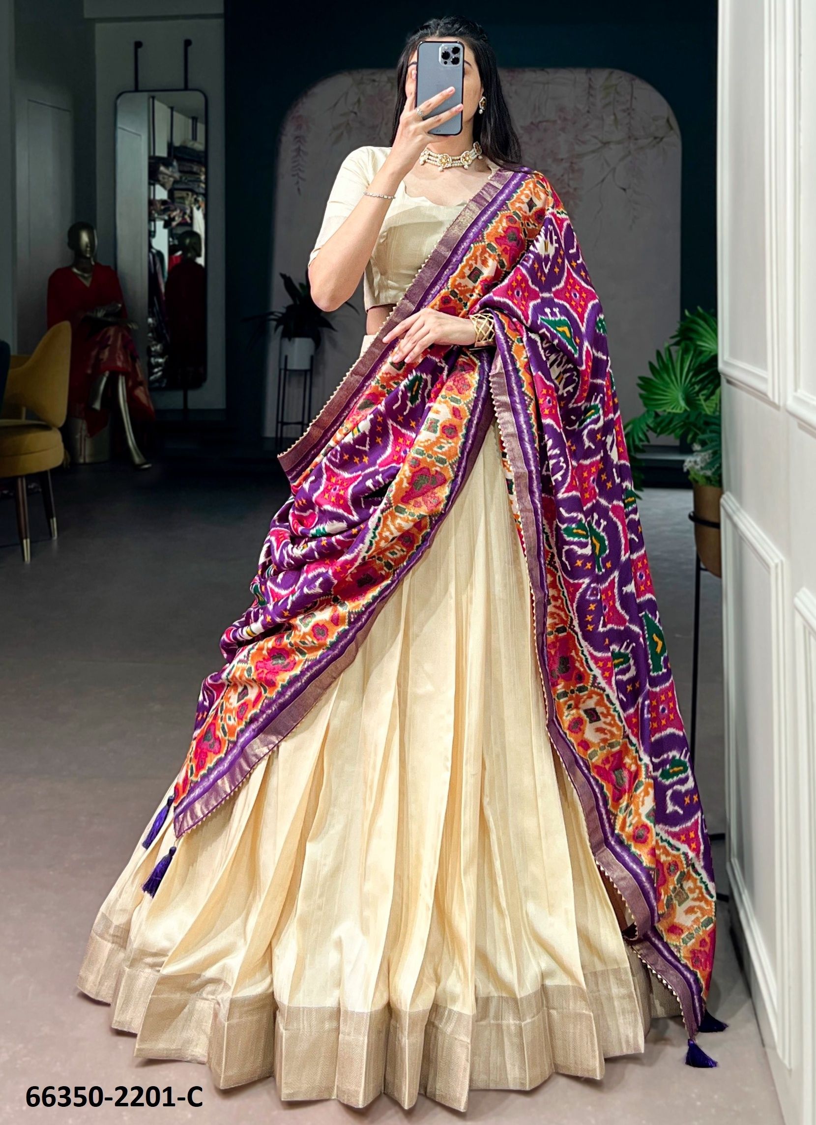 SERIES 2201 - Catalog # 66350 (Set of 8 Semi-Stitched Lehengas) SERIES 2201 - Catalog # 66350 (Set of 8 Semi-Stitched Lehengas)