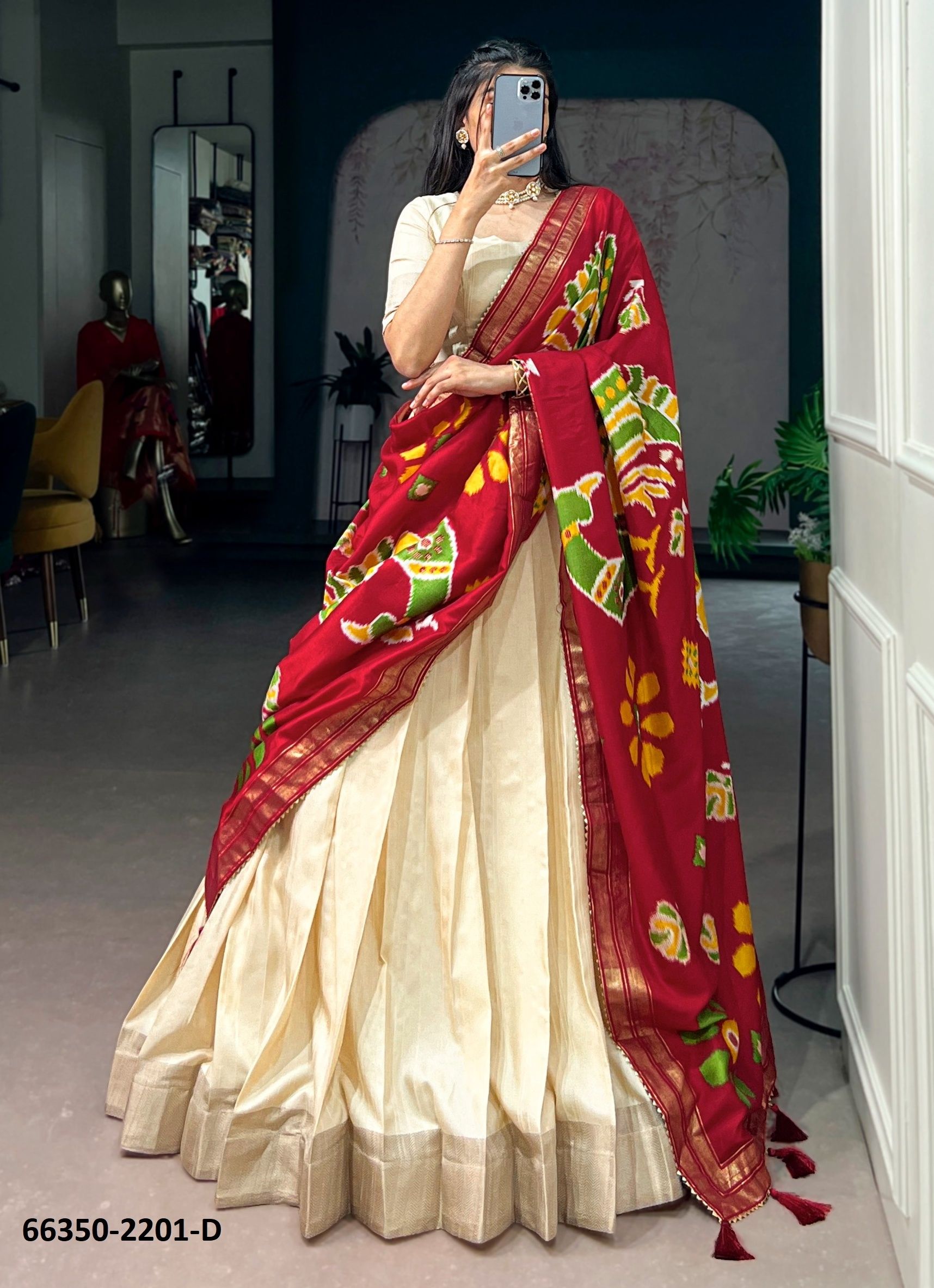 SERIES 2201 - Catalog # 66350 (Set of 8 Semi-Stitched Lehengas) SERIES 2201 - Catalog # 66350 (Set of 8 Semi-Stitched Lehengas)