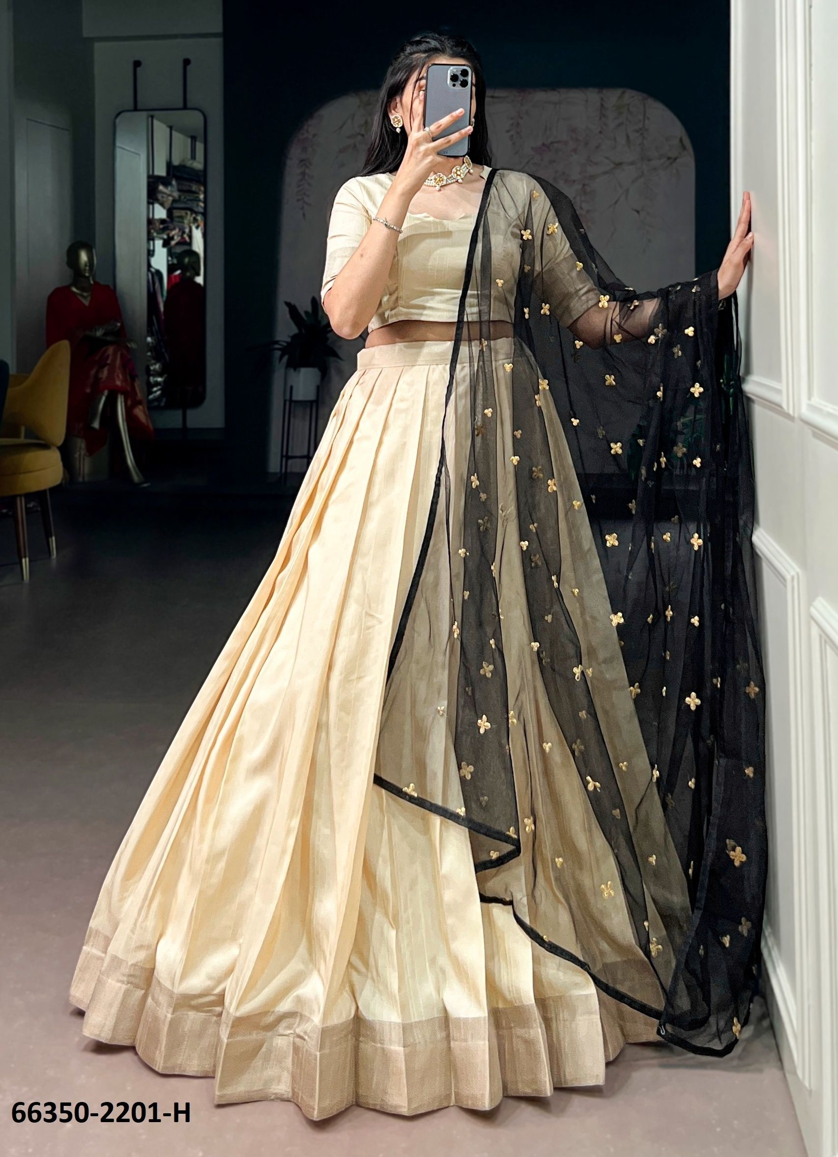 SERIES 2201 - Catalog # 66350 (Set of 8 Semi-Stitched Lehengas) SERIES 2201 - Catalog # 66350 (Set of 8 Semi-Stitched Lehengas)
