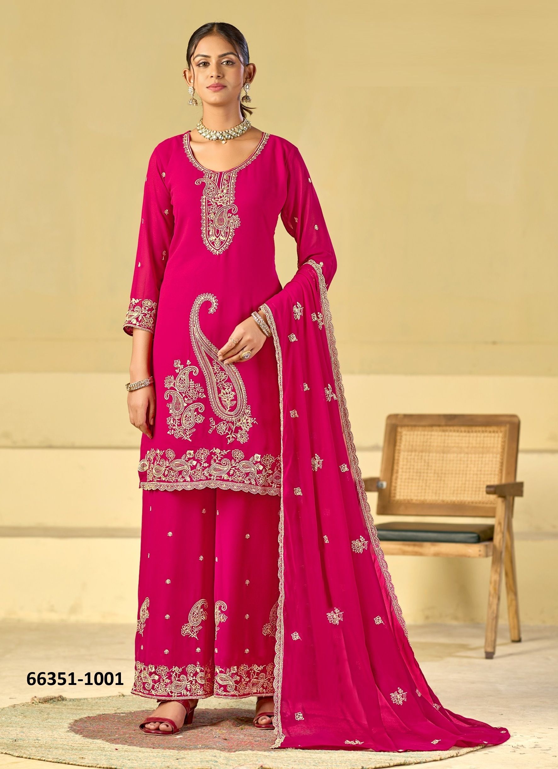 KHUSHI - Catalog # 66351 (Set of 6 Readymade Salwar Suits) KHUSHI - Catalog # 66351 (Set of 6 Readymade Salwar Suits)