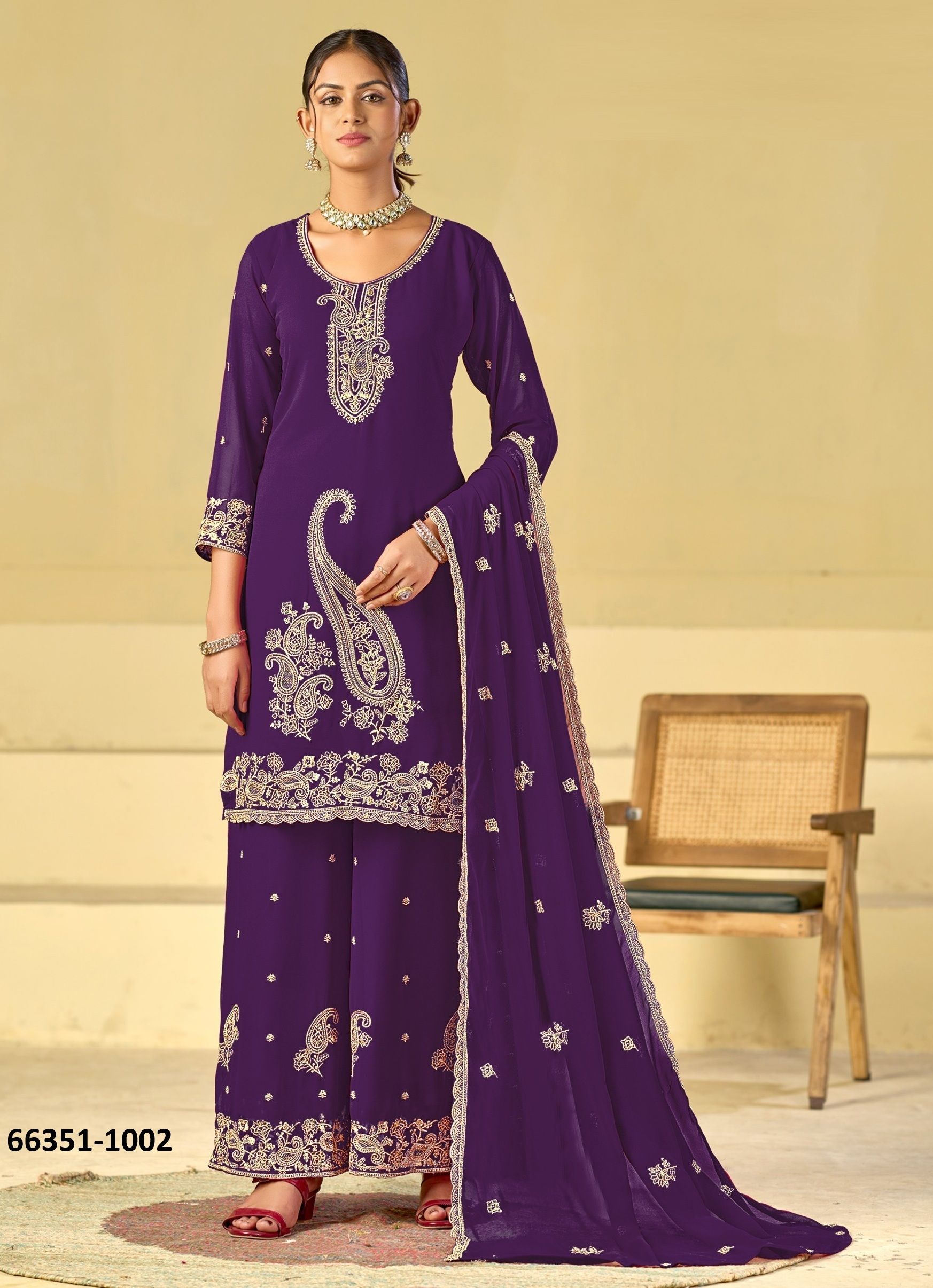 KHUSHI - Catalog # 66351 (Set of 6 Readymade Salwar Suits) KHUSHI - Catalog # 66351 (Set of 6 Readymade Salwar Suits)