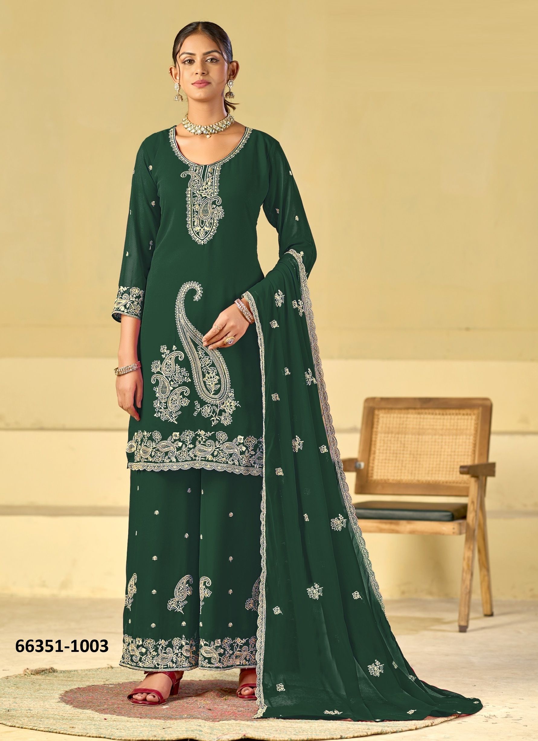KHUSHI - Catalog # 66351 (Set of 6 Readymade Salwar Suits) KHUSHI - Catalog # 66351 (Set of 6 Readymade Salwar Suits)