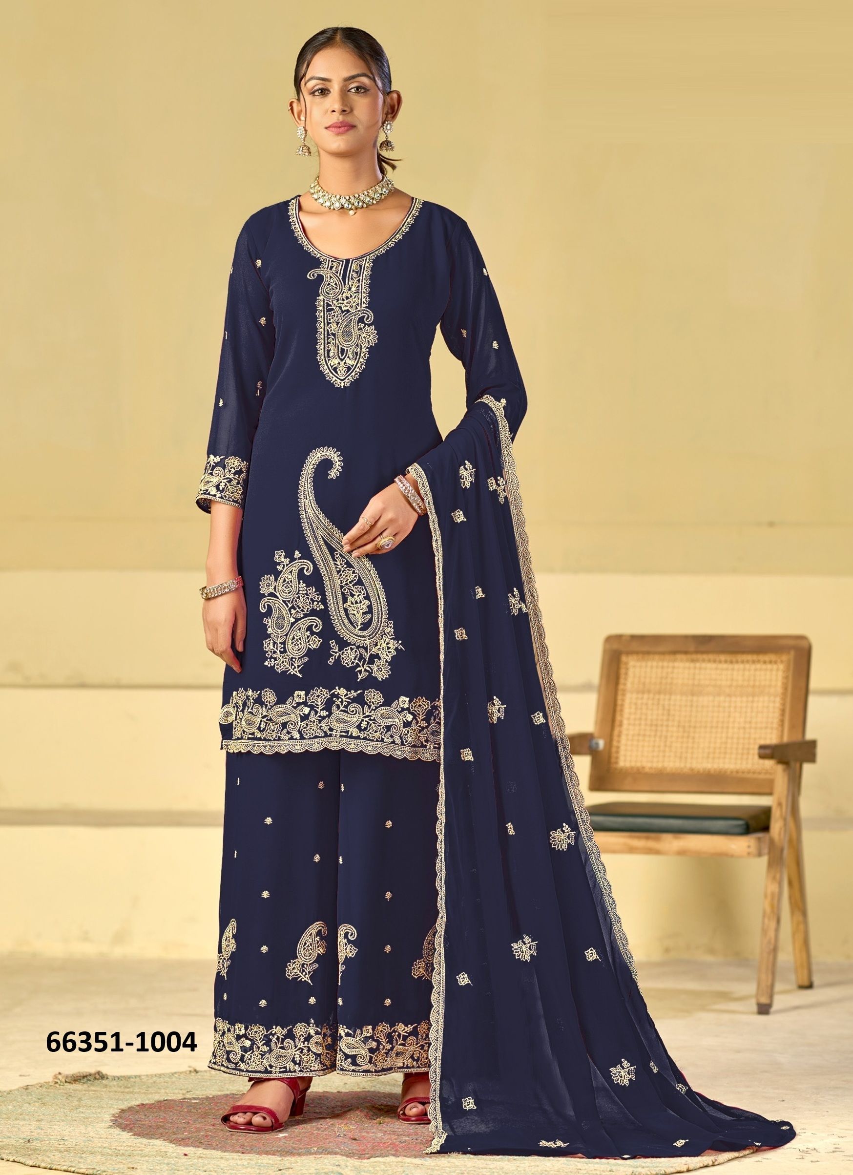 KHUSHI - Catalog # 66351 (Set of 6 Readymade Salwar Suits) KHUSHI - Catalog # 66351 (Set of 6 Readymade Salwar Suits)