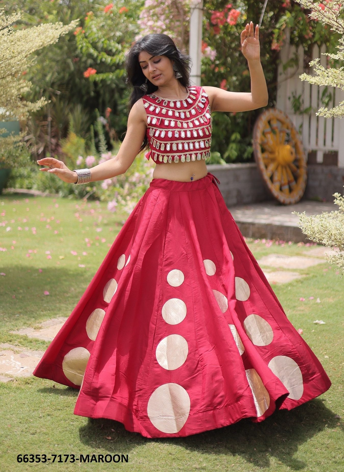 SERIES 7173 - Catalog # 66353 (Set of 6 Readymade Lehengas)