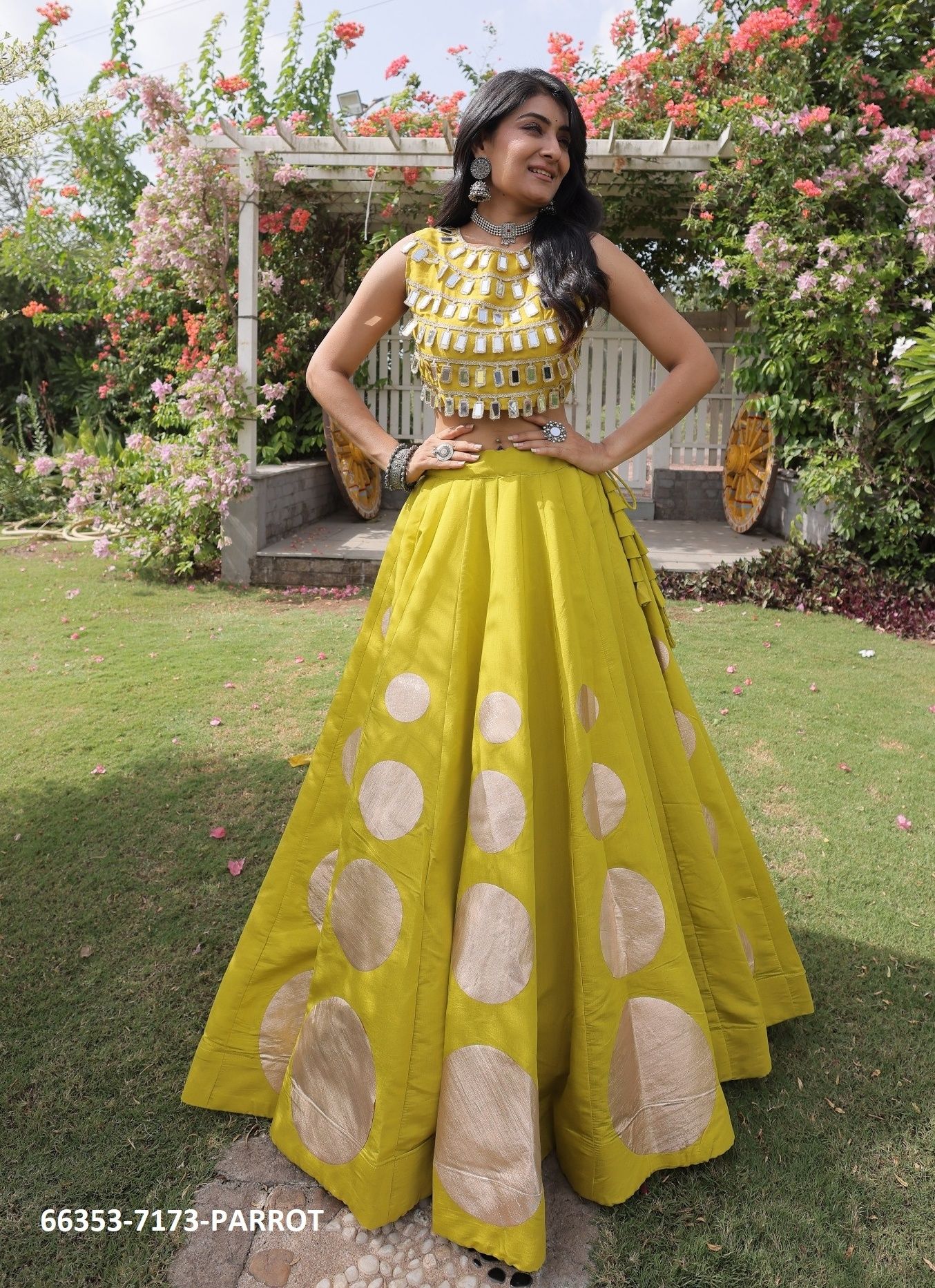 SERIES 7173 - Catalog # 66353 (Set of 6 Readymade Lehengas)