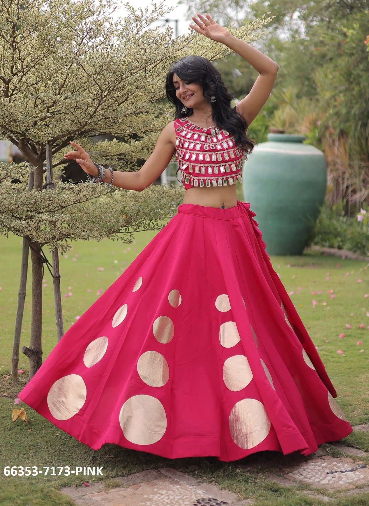 SERIES 7173 - Catalog # 66353 (Set of 6 Readymade Lehengas)