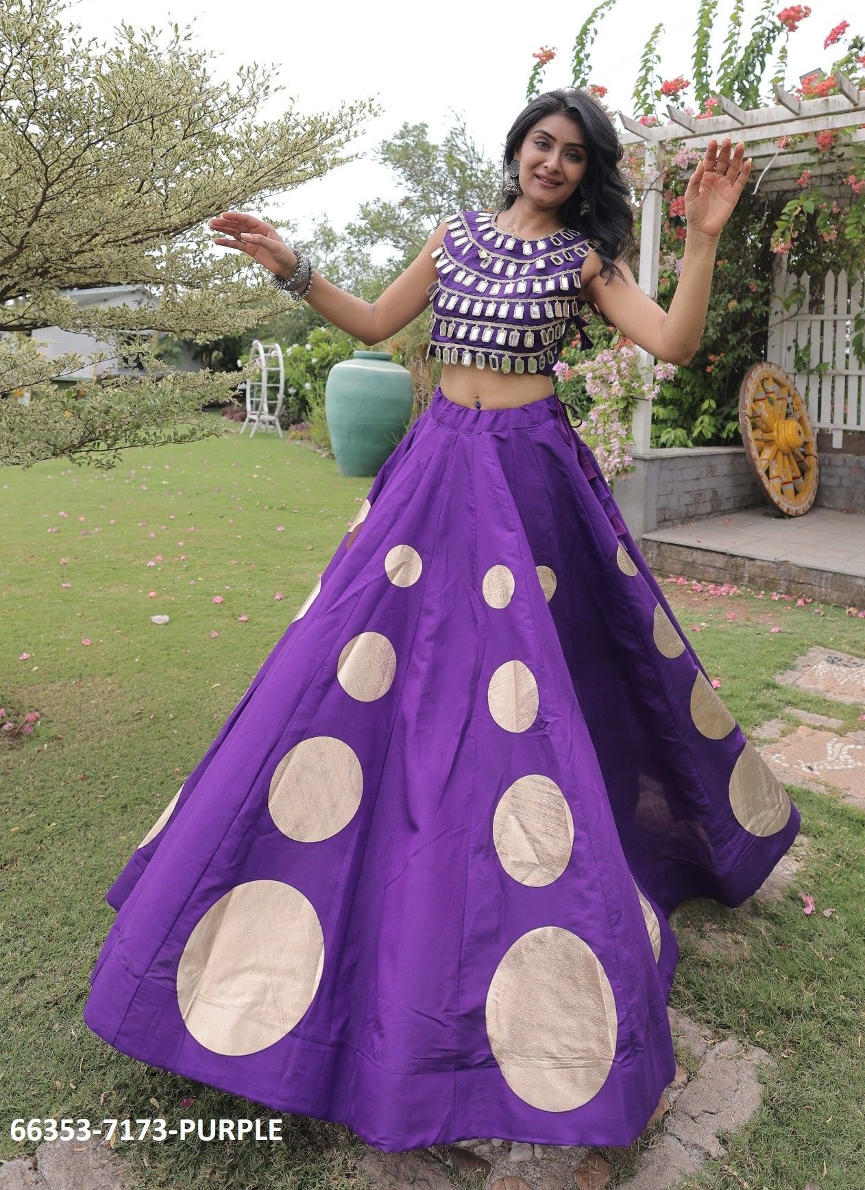 SERIES 7173 - Catalog # 66353 (Set of 6 Readymade Lehengas)
