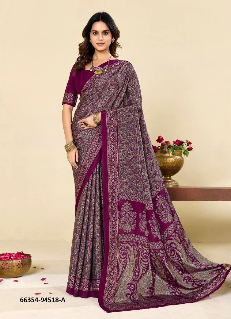HERITAGE SILK 7 - Catalog # 66354 (Set of 6 Sarees) HERITAGE SILK 7 - Catalog # 66354 (Set of 6 Sarees)