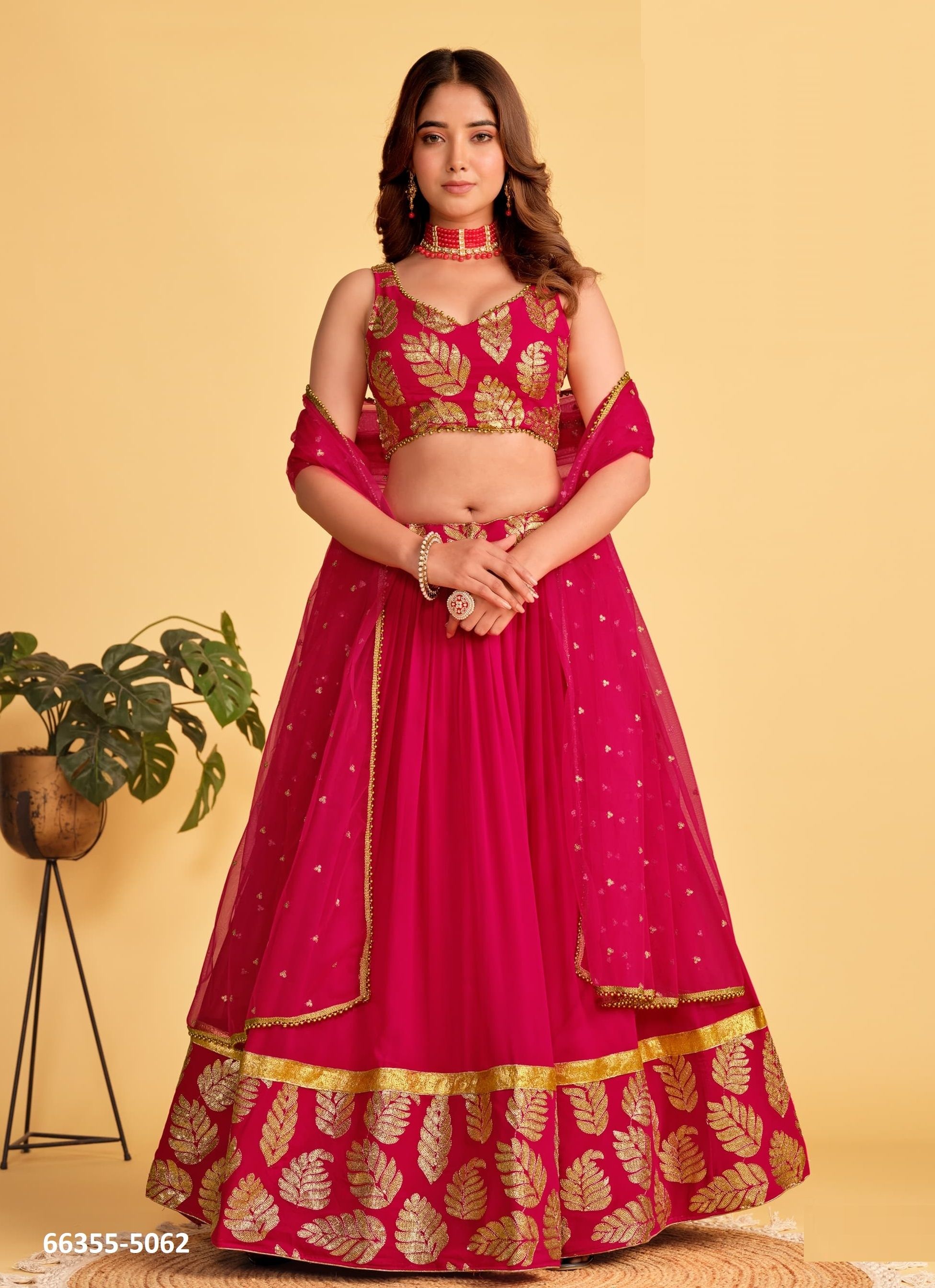 ANTIQUE AURA - Catalog # 66355 (Set of 6 Semi-Stitched Lehengas) ANTIQUE AURA - Catalog # 66355 (Set of 6 Semi-Stitched Lehengas)