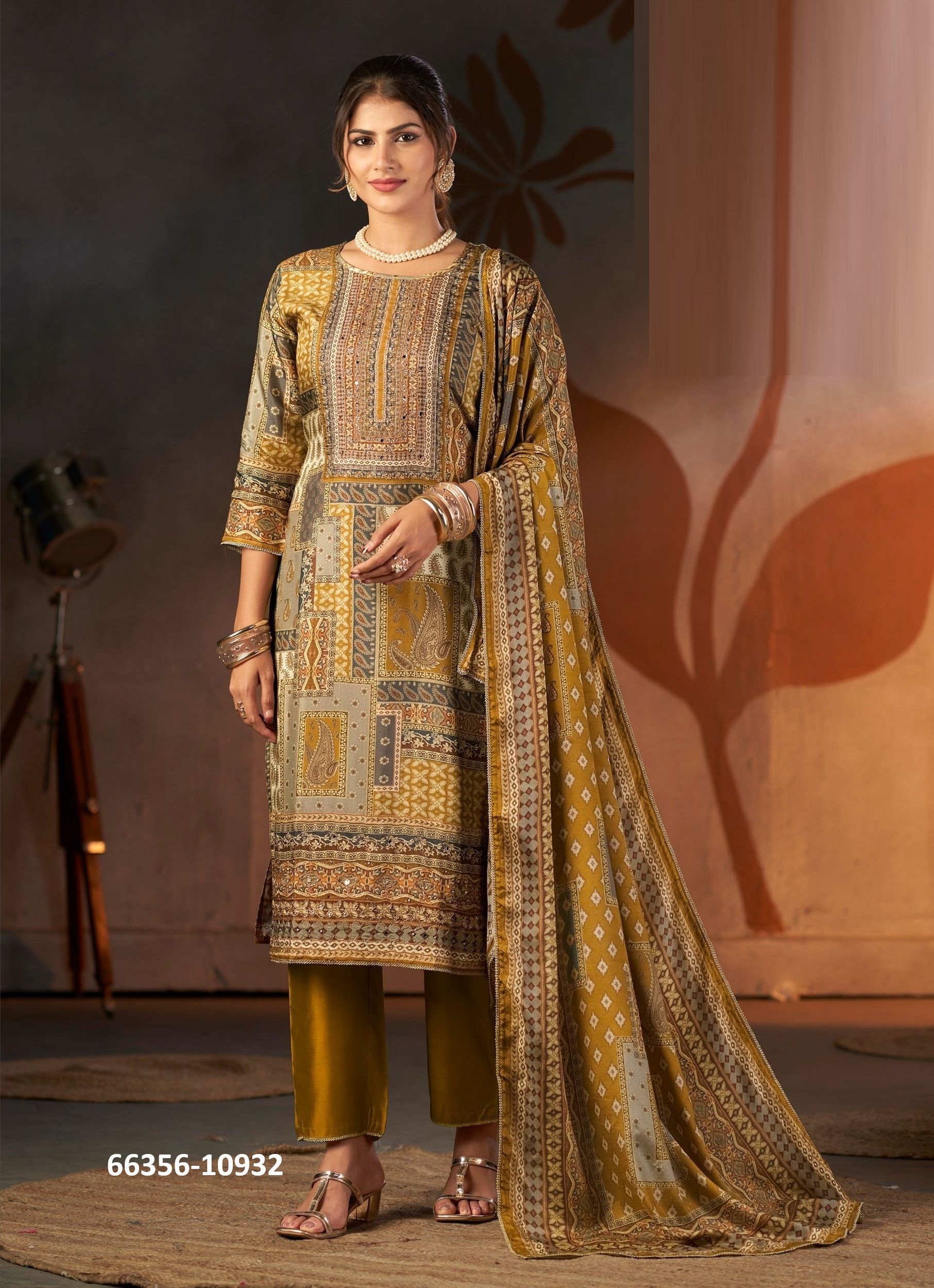 PRIYA - Catalog # 66356 (Set of 4 Readymade Salwar Suits)