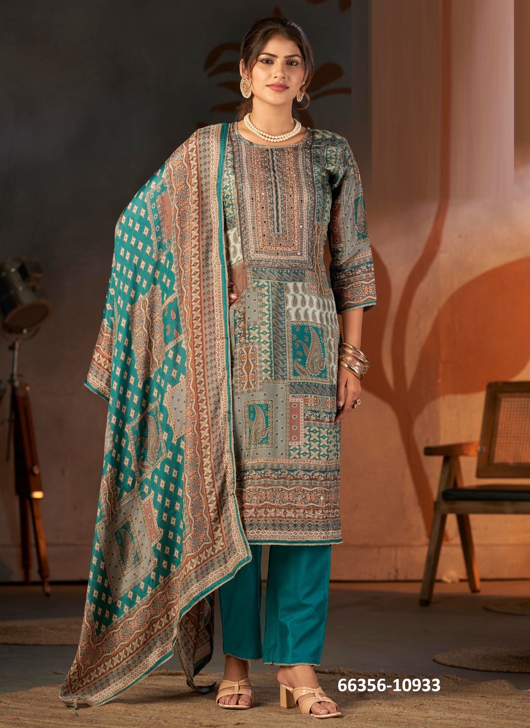 PRIYA - Catalog # 66356 (Set of 4 Readymade Salwar Suits)