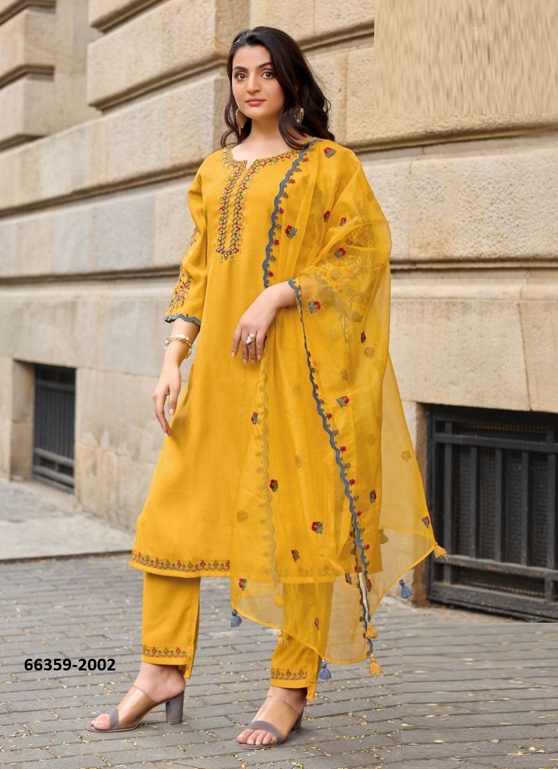 RANG MAHAL - Catalog # 66359 (Set of 6 Readymade Salwar Suits) RANG MAHAL - Catalog # 66359 (Set of 6 Readymade Salwar Suits)