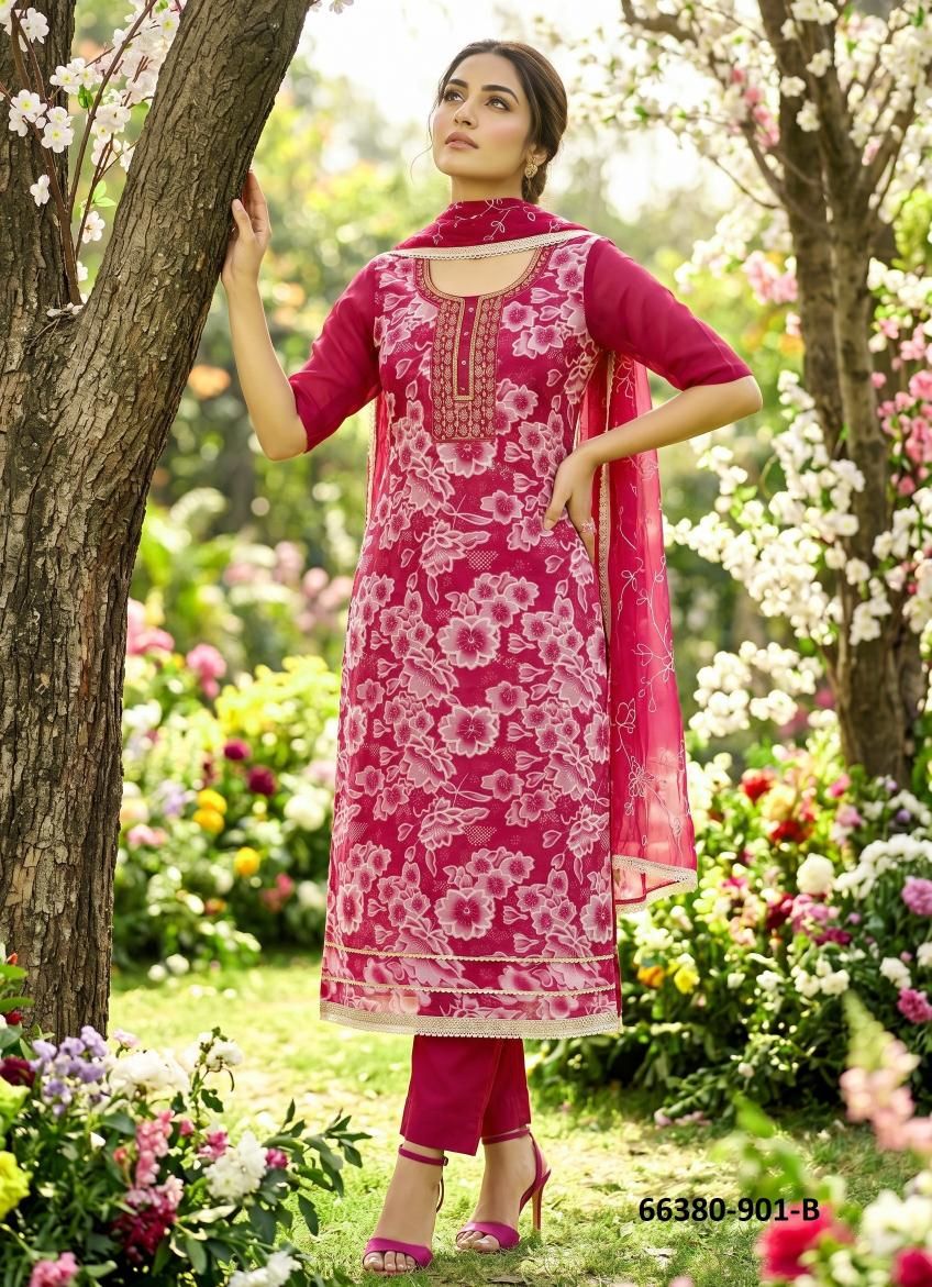 HEER - Catalog # 66380 (Set of 3 Readymade Salwar Suits)