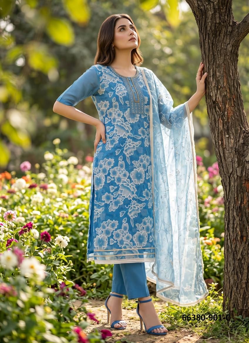 HEER - Catalog # 66380 (Set of 3 Readymade Salwar Suits)
