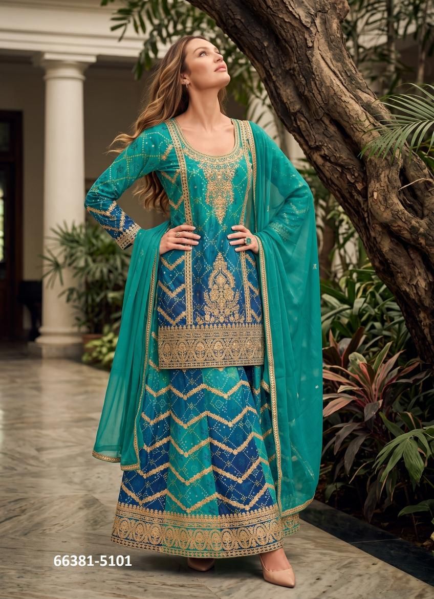 SAWARIYAA - Catalog # 66381 (Set of 4 Readymade Salwar Suits) SAWARIYAA - Catalog # 66381 (Set of 4 Readymade Salwar Suits)