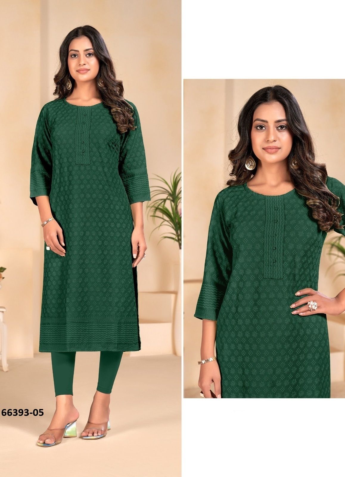 ZUMBA - Catalog # 66393 (Set of 3 SIZE-SETS [Readymade Women's Kurtis / Tops])