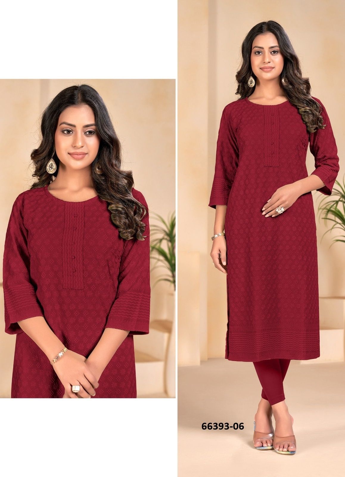 ZUMBA - Catalog # 66393 (Set of 3 SIZE-SETS [Readymade Women's Kurtis / Tops])