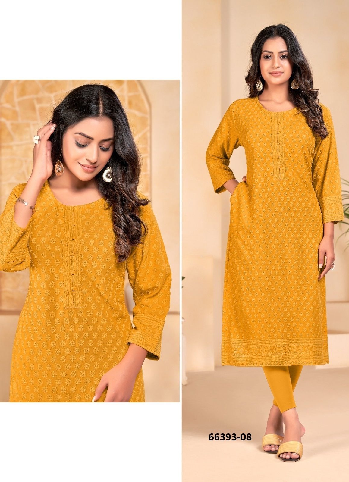 ZUMBA - Catalog # 66393 (Set of 3 SIZE-SETS [Readymade Women's Kurtis / Tops])