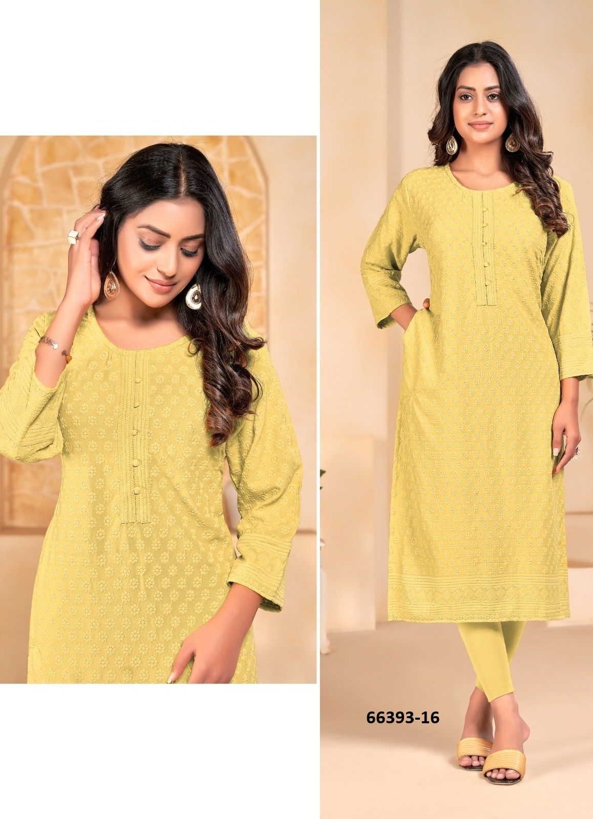 ZUMBA - Catalog # 66393 (Set of 3 SIZE-SETS [Readymade Women's Kurtis / Tops])