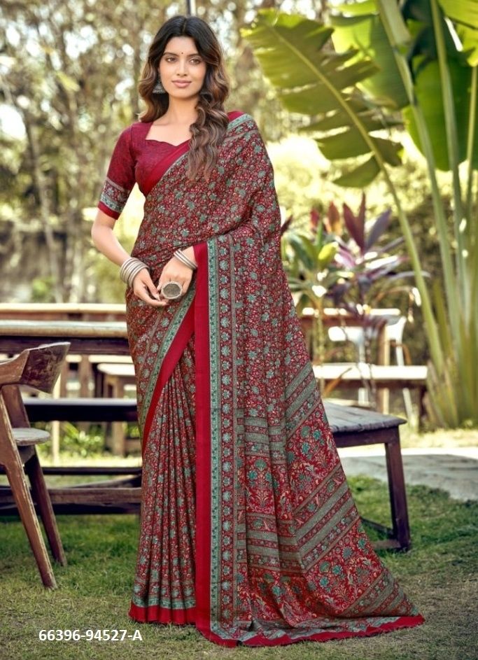 HERITAGE SILK - Catalog # 66396 (Set of 6 Sarees) HERITAGE SILK - Catalog # 66396 (Set of 6 Sarees)