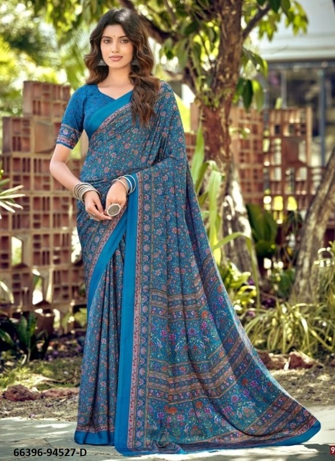 HERITAGE SILK - Catalog # 66396 (Set of 6 Sarees) HERITAGE SILK - Catalog # 66396 (Set of 6 Sarees)