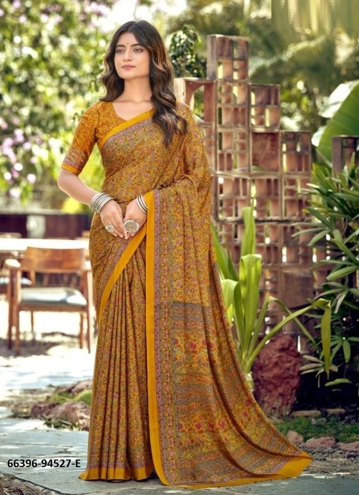 HERITAGE SILK - Catalog # 66396 (Set of 6 Sarees) HERITAGE SILK - Catalog # 66396 (Set of 6 Sarees)