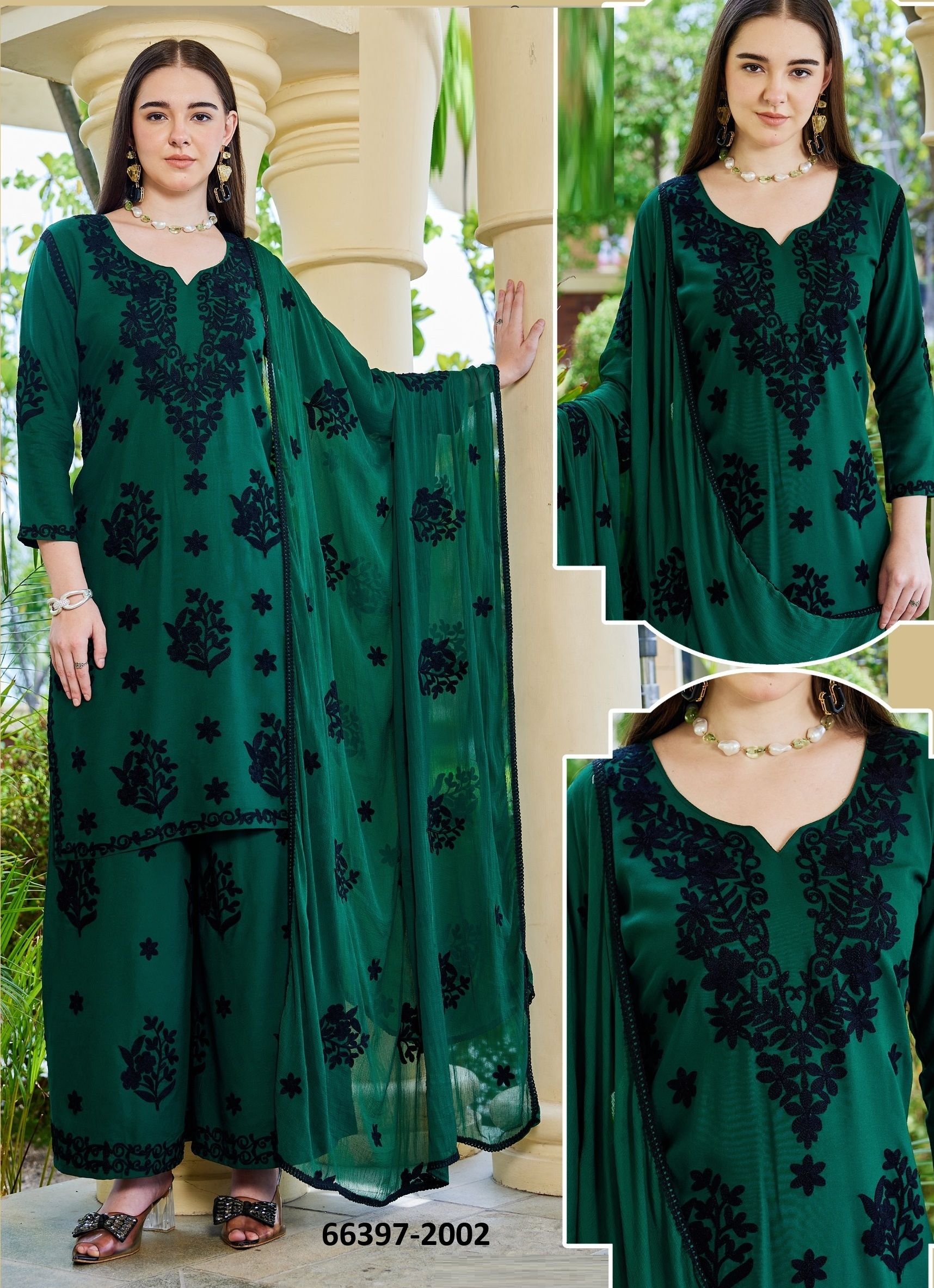 BLACK BUNNY 30 - Catalog # 66397 (Set of 7 SIZE-SETS [Readymade Salwar Suits])