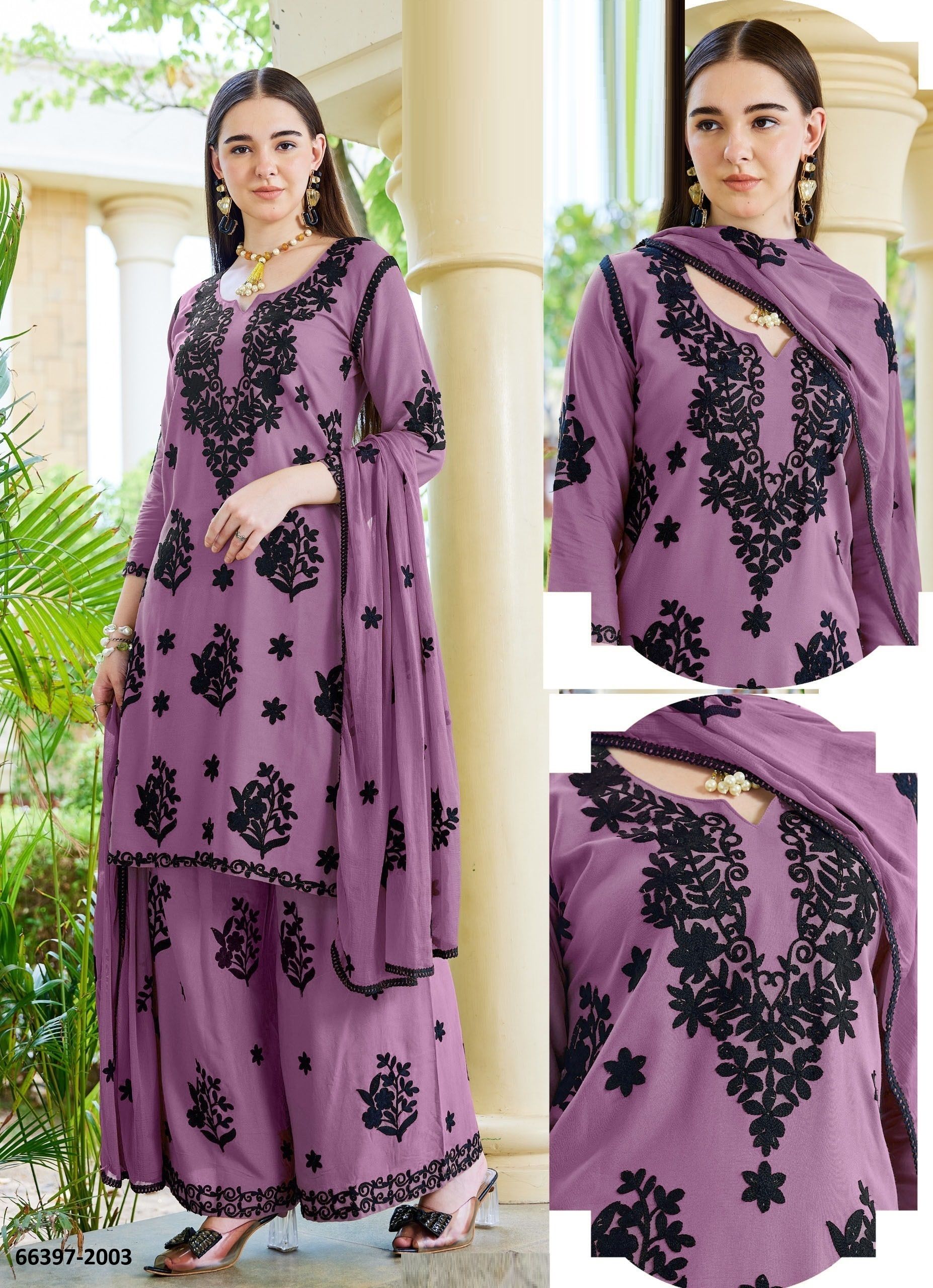 BLACK BUNNY 30 - Catalog # 66397 (Set of 7 SIZE-SETS [Readymade Salwar Suits])