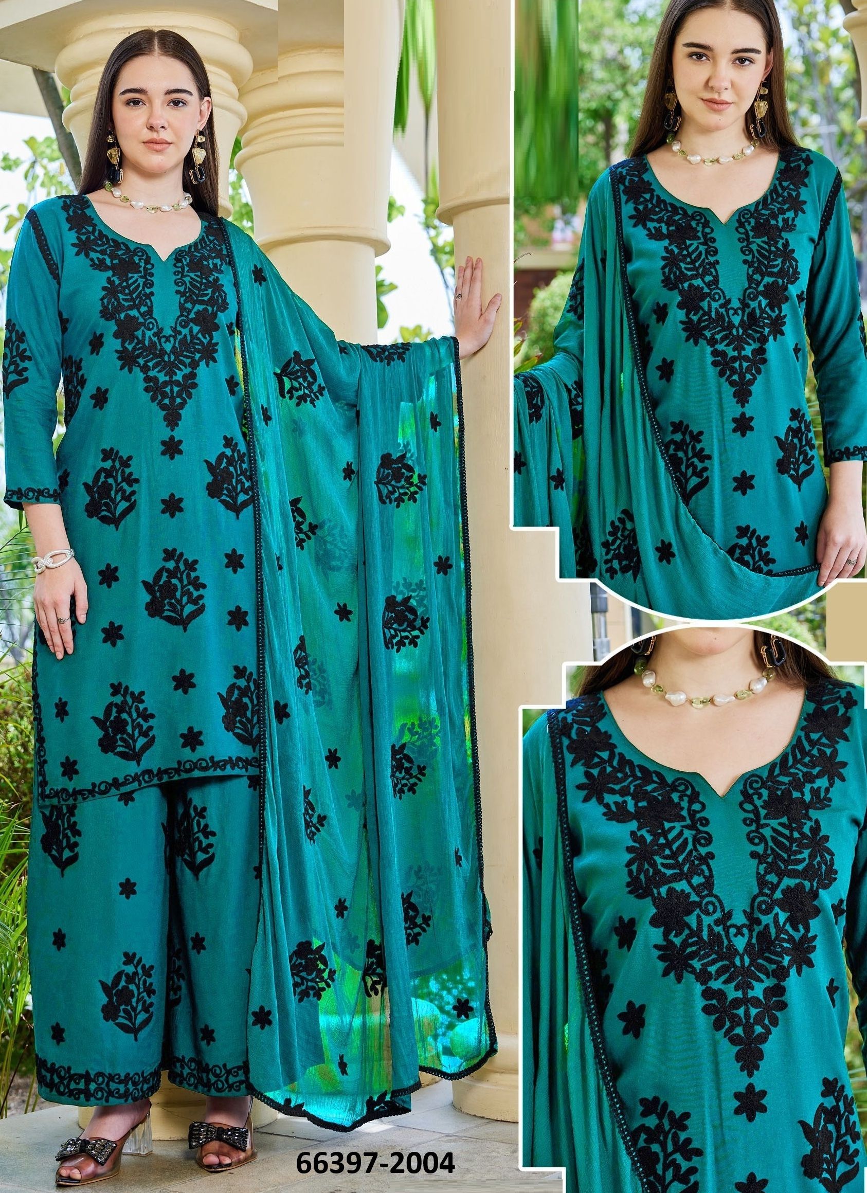 BLACK BUNNY 30 - Catalog # 66397 (Set of 7 SIZE-SETS [Readymade Salwar Suits])